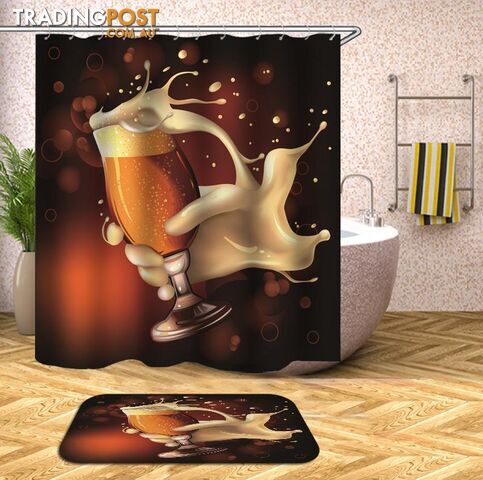A Glass Of Beer Shower Curtain - Curtain - 7427045953437