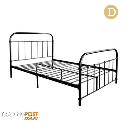 Metal Bed Frame - Black - Artiss - 4326500249425