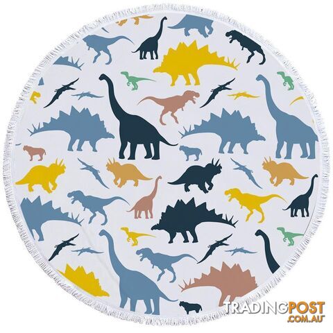 Dinosaurs For Kids Beach Towel - Towel - 7427046326421