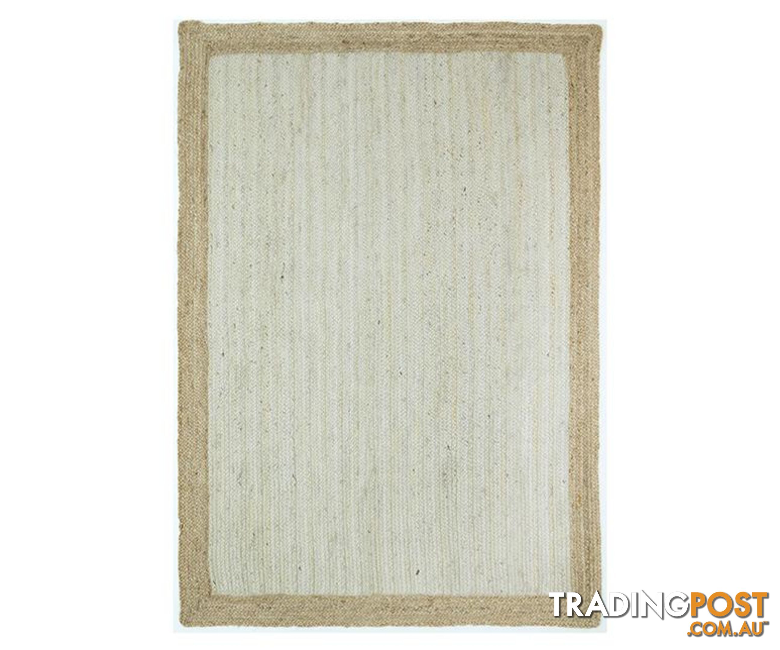 Hampton Center Jute Pearl Rug - Unbranded - 9476062054922