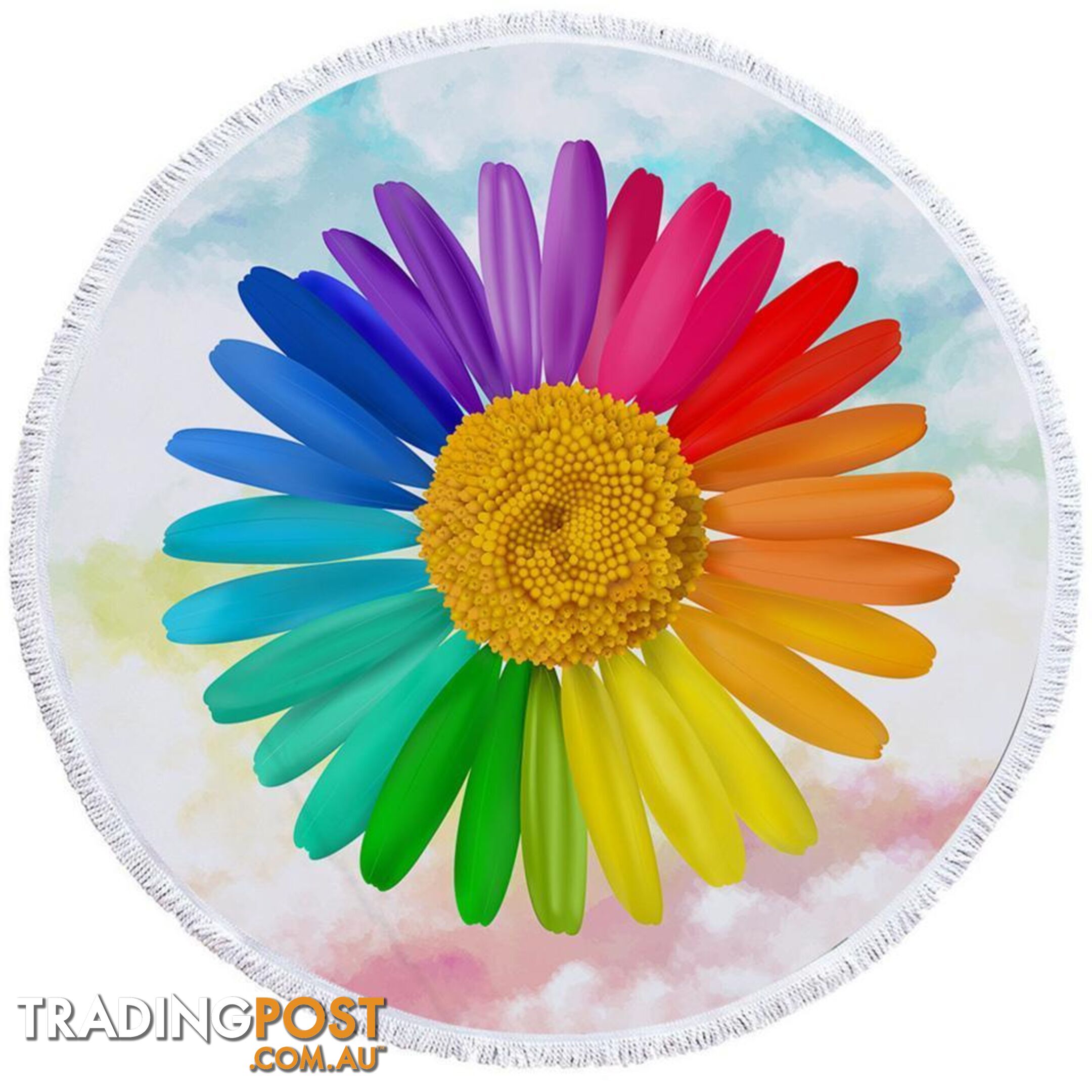 Colorful Sunflower Beach Towel - Towel - 7427046317405