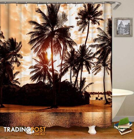 Tropical Twilight Shower Curtain - Curtain - 7427046075534
