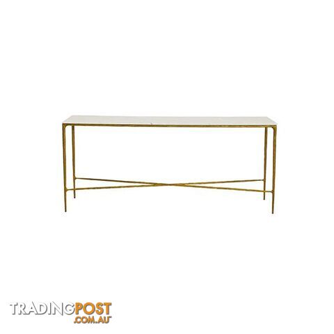 Heston Console Table Brass - Console Table - 9476062102180