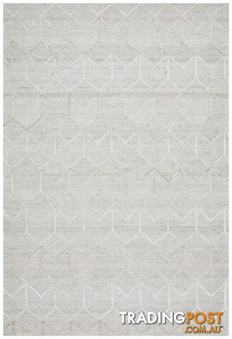 Visions Winter Grey Brush Modern Rug - Unbranded - 9375321829359