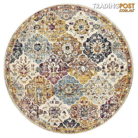 Museum Ainsley Round Rust Rug - Unbranded - 9375321850636