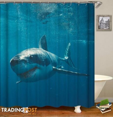 Great White Shark Shower Curtain - Curtain - 7427045922129