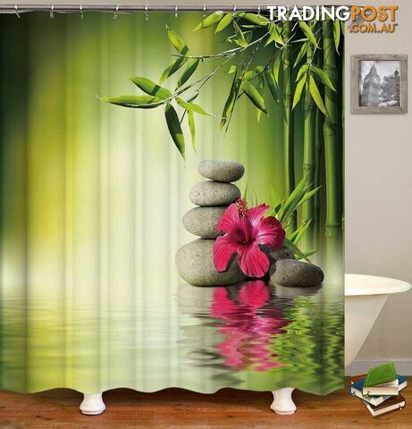 Tropical Relaxing Spa Shower Curtain - Curtain - 7427046097307