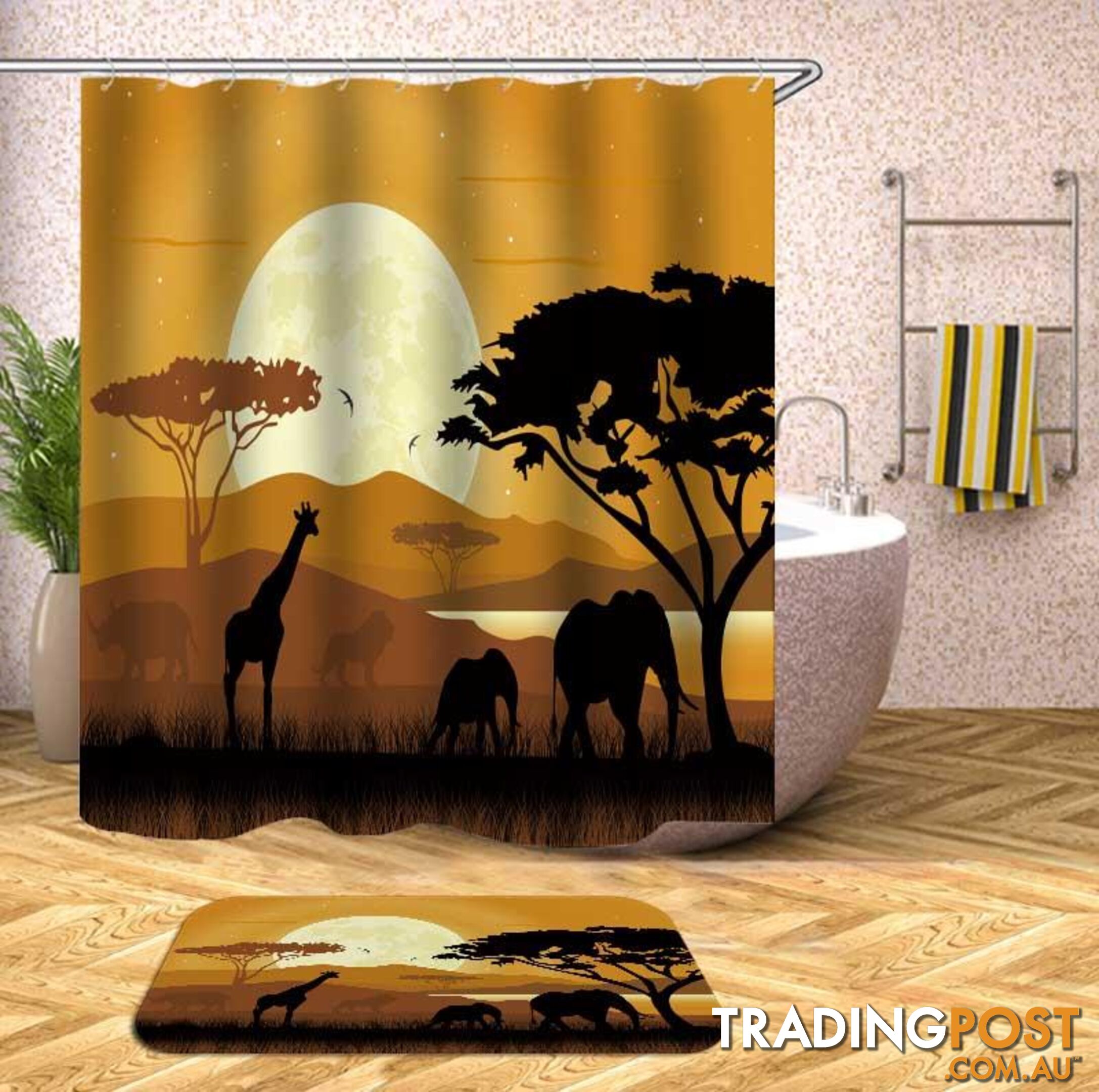 The African View Shower Curtain - Curtain - 7427046051781