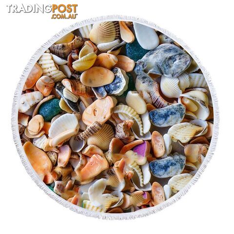 Seashells Beach Towel - Towel - 7427046344074