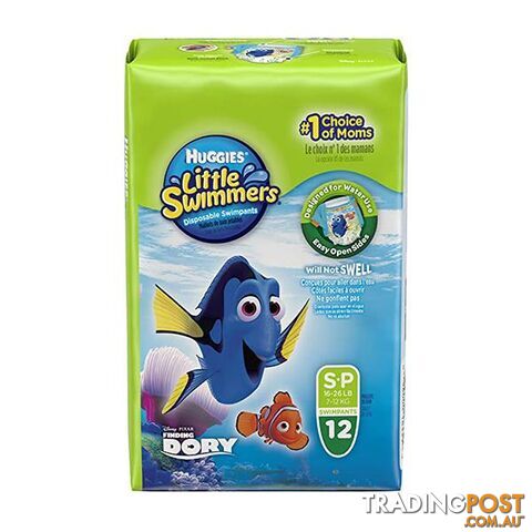 Huggies Little Swimmers Unisex Swim Pants Small 7 to 12 Kg 12 Pack - Unbranded - 787976648008