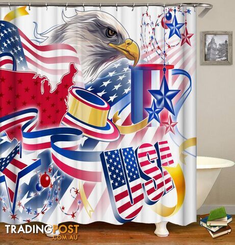 American Celebration Shower Curtain - Curtain - 7427045915510