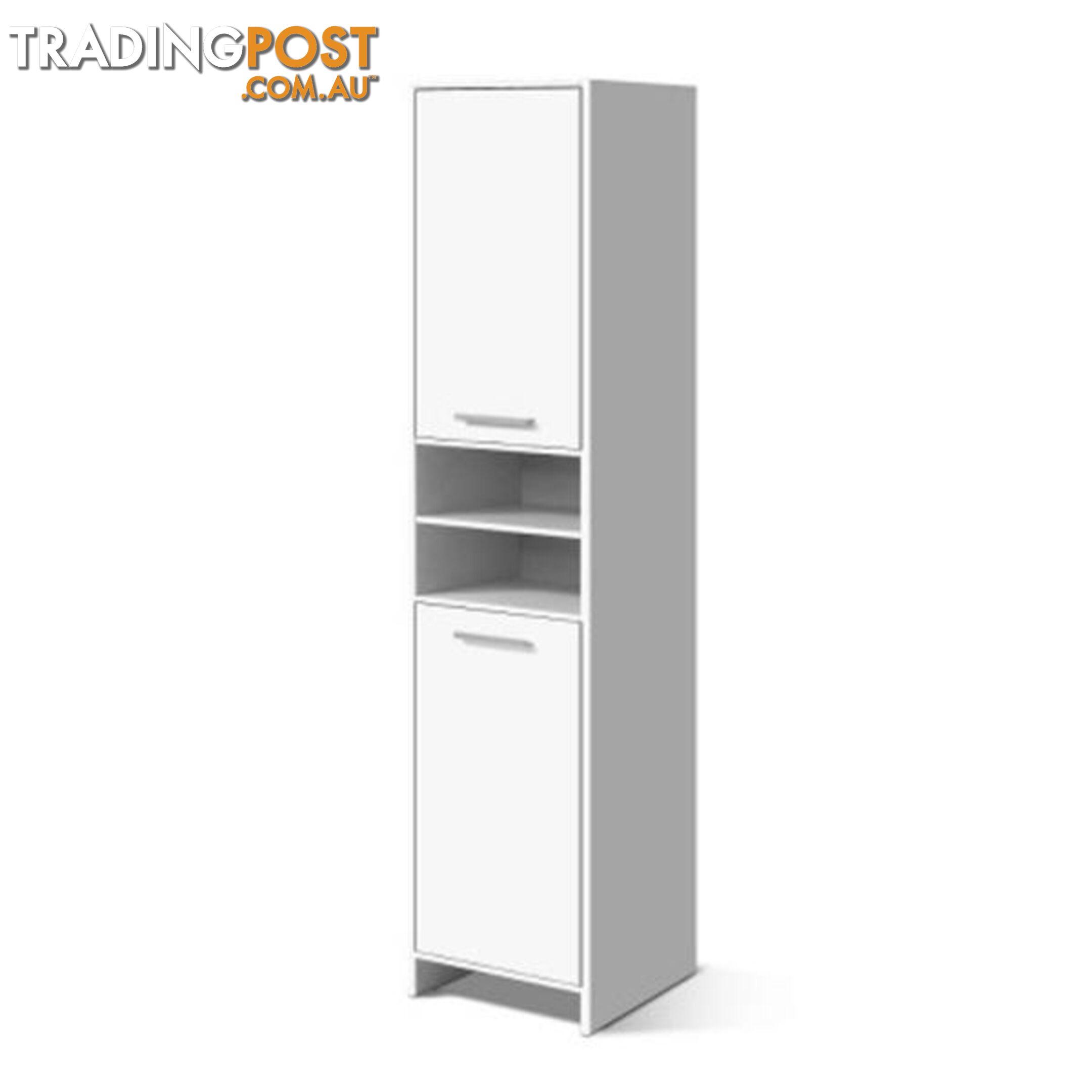 185 Cm Bathroom Tallboy Toilet Storage Cabinet Adjustable Shelf White - Artiss - 7427046200462