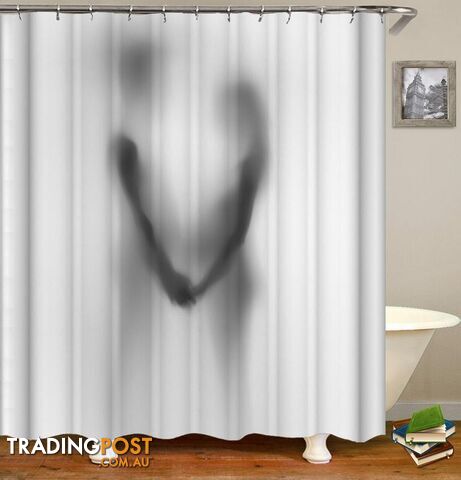Romantic Couple Shadow Shower Curtain - Curtain - 7427005897733