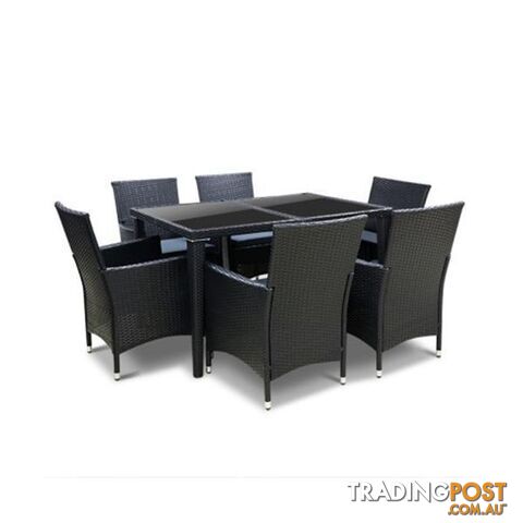 Gardeon Outdoor Furniture 7pcs Dining Set - Gardeon - 9350062196717