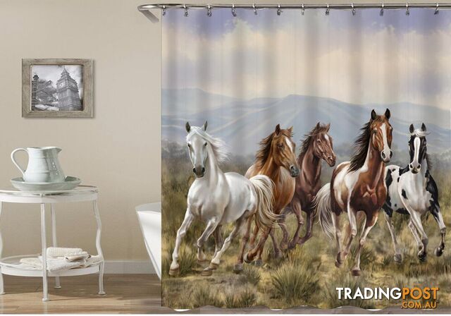 Wild Horses Shower Curtain - Curtain - 7427045922440