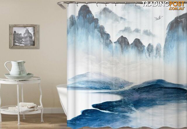 Ocean Cliffs Art Shower Curtain - Curtain - 7427046022606