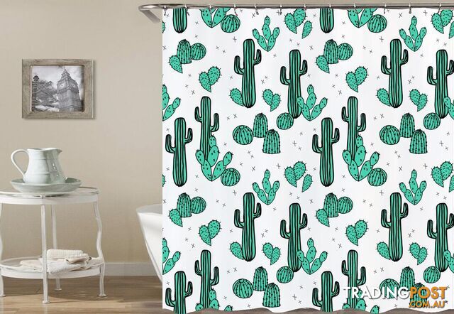 Cactus Art Shower Curtain - Curtain - 7427005923258