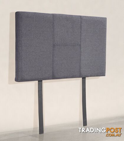 Linen Fabric Single Bed Headboard Bedhead - Grey - Unbranded - 4344744427621