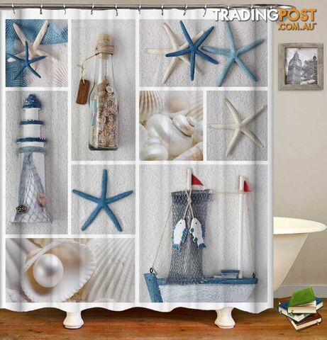 Coastal Beauty Shower Curtain - Curtain - 7427046049764