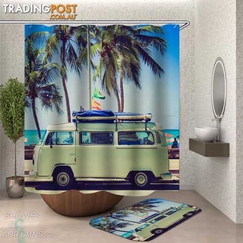 Vacation Van Shower Curtain - Curtain - 7427046279994