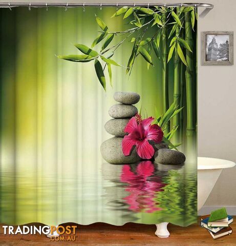 Tropical Relaxing Spa Shower Curtain - Curtain - 7427046097284