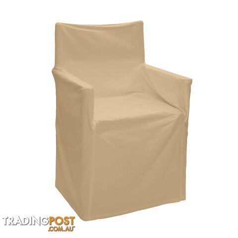 Outdoor Solid Director Chair Cover Std Taupe - Unbranded - 7427046103695