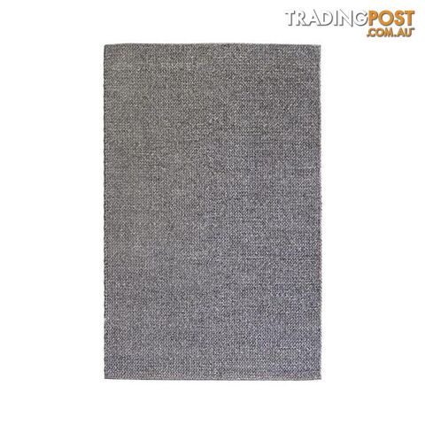 Ishka Charcoal Wool Polyester Rug - Unbranded - 7427046169141