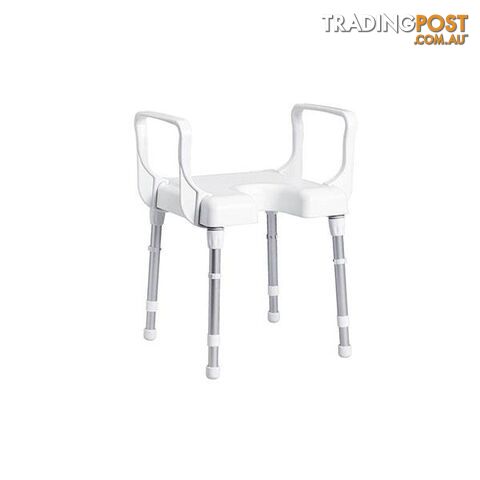 Rebotec Cannes Shower Chair With Arm Rests - Rebotec - 7427046224413