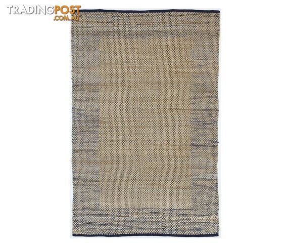 Mahal Boarder Jute Blue Rug - Unbranded - 9476062057732