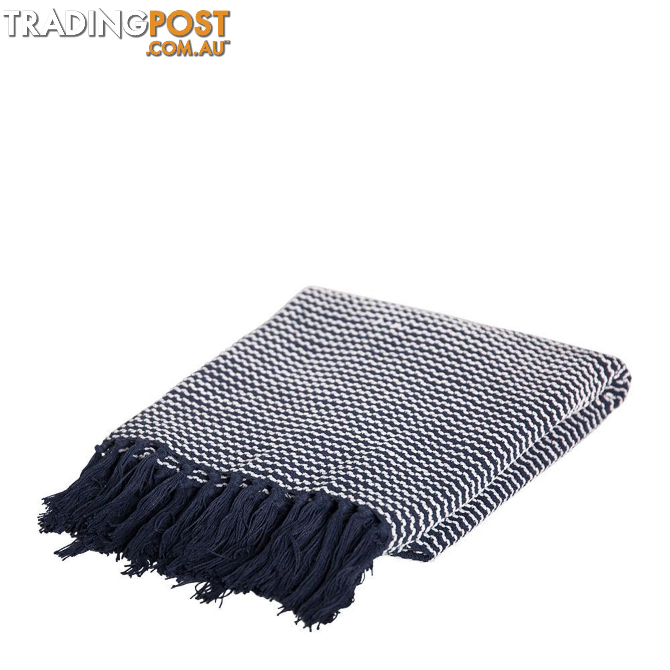 Marley Throw 125x150cm Indigo - Unbranded - 7427046152884