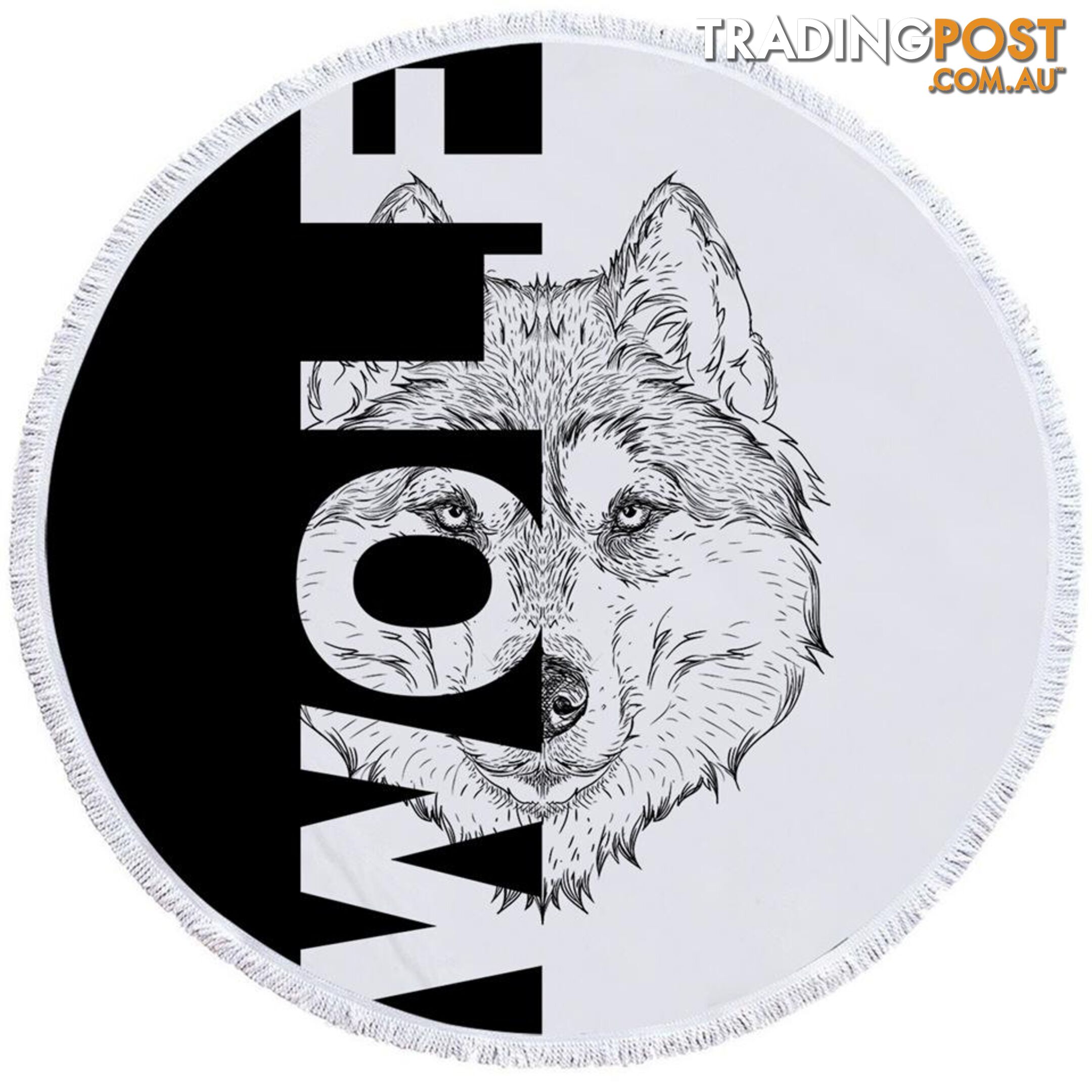 Wolf Beach Towel - Towel - 7427046344180