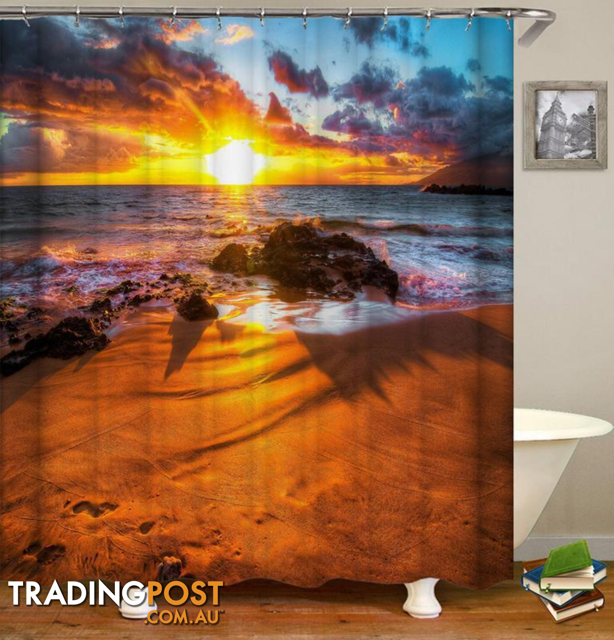 Stunning Sunset Shower Curtain - Curtain - 7427045974036