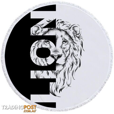 Lion Beach Towel - Towel - 7427046344111