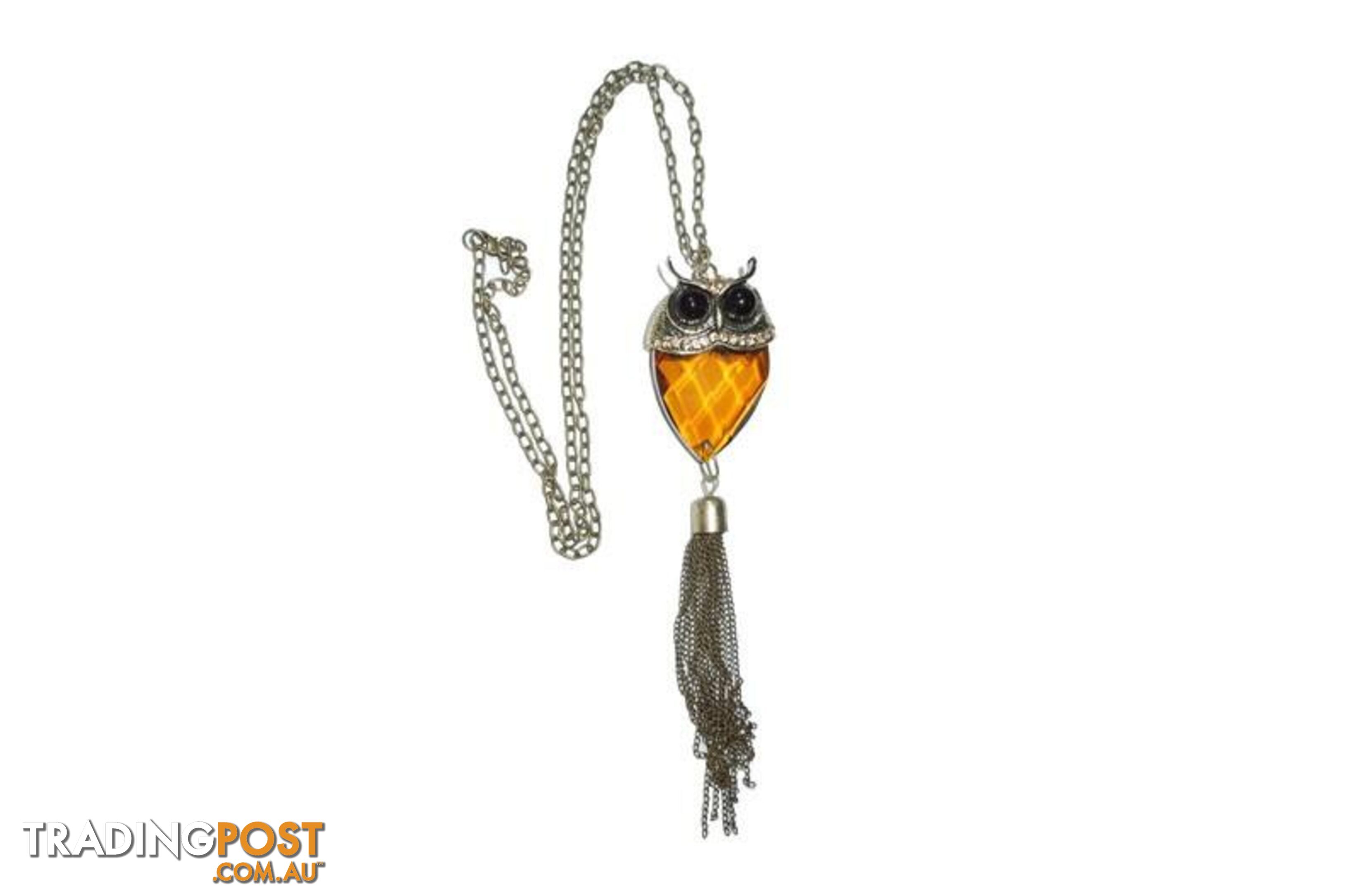 Wise Owl Art Deco Inspired Necklace - Unbranded - 4326500411495