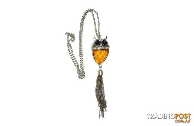 Wise Owl Art Deco Inspired Necklace - Unbranded - 4326500411495