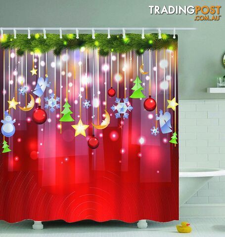 Christmas Ornaments Shower Curtain - Curtain - 7427045985377