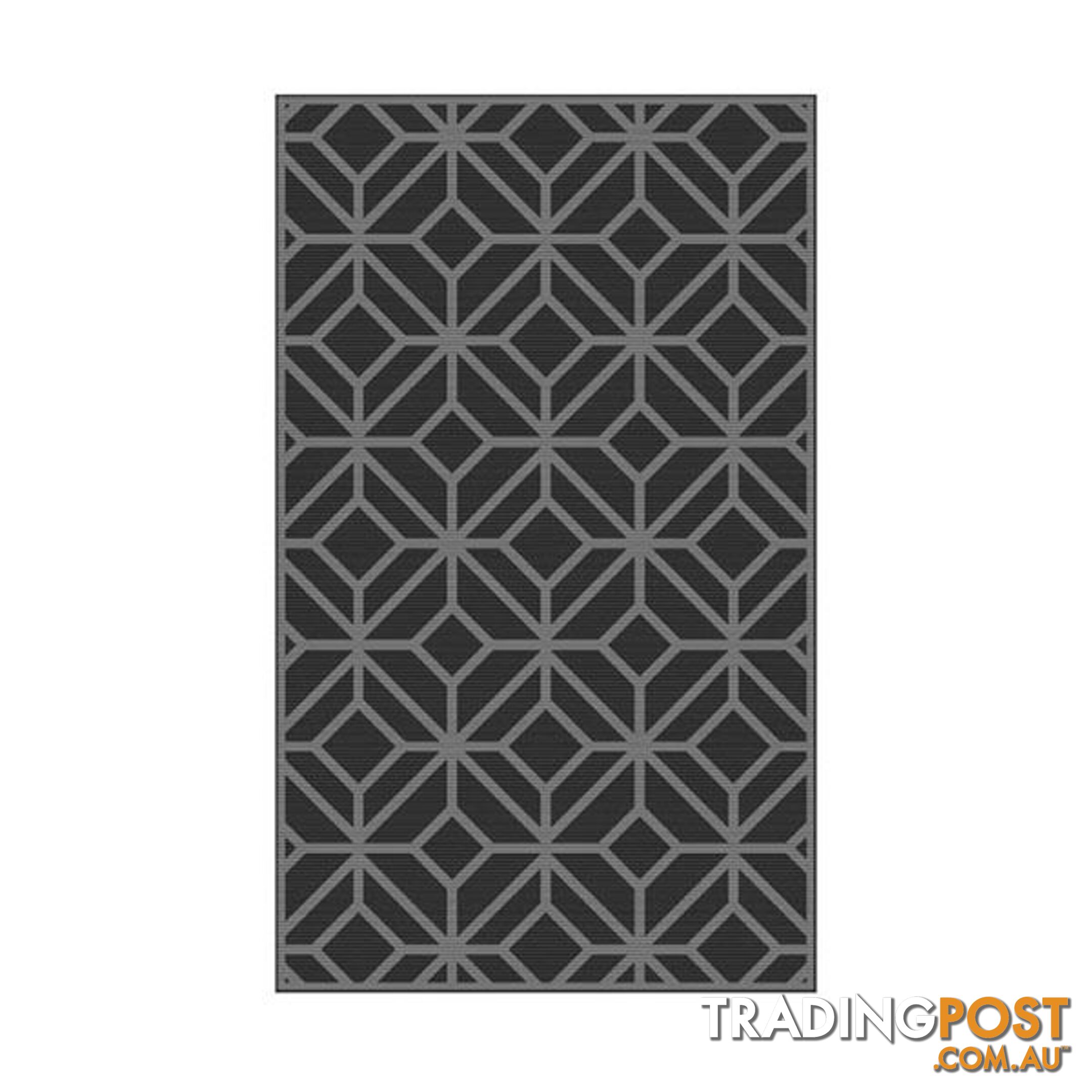 Alfresco Night Silver Woven Polypropylene Rug - Unbranded - 787976630911