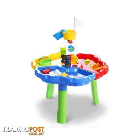 Beach Sand And Water Sandpit Outdoor Table Childrens Bath Toys - Keezi - 9350062284940