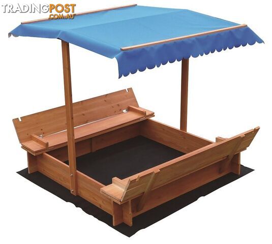 Kids Wooden Toy Sandpit with Canopy - Unbranded - 4344744419565