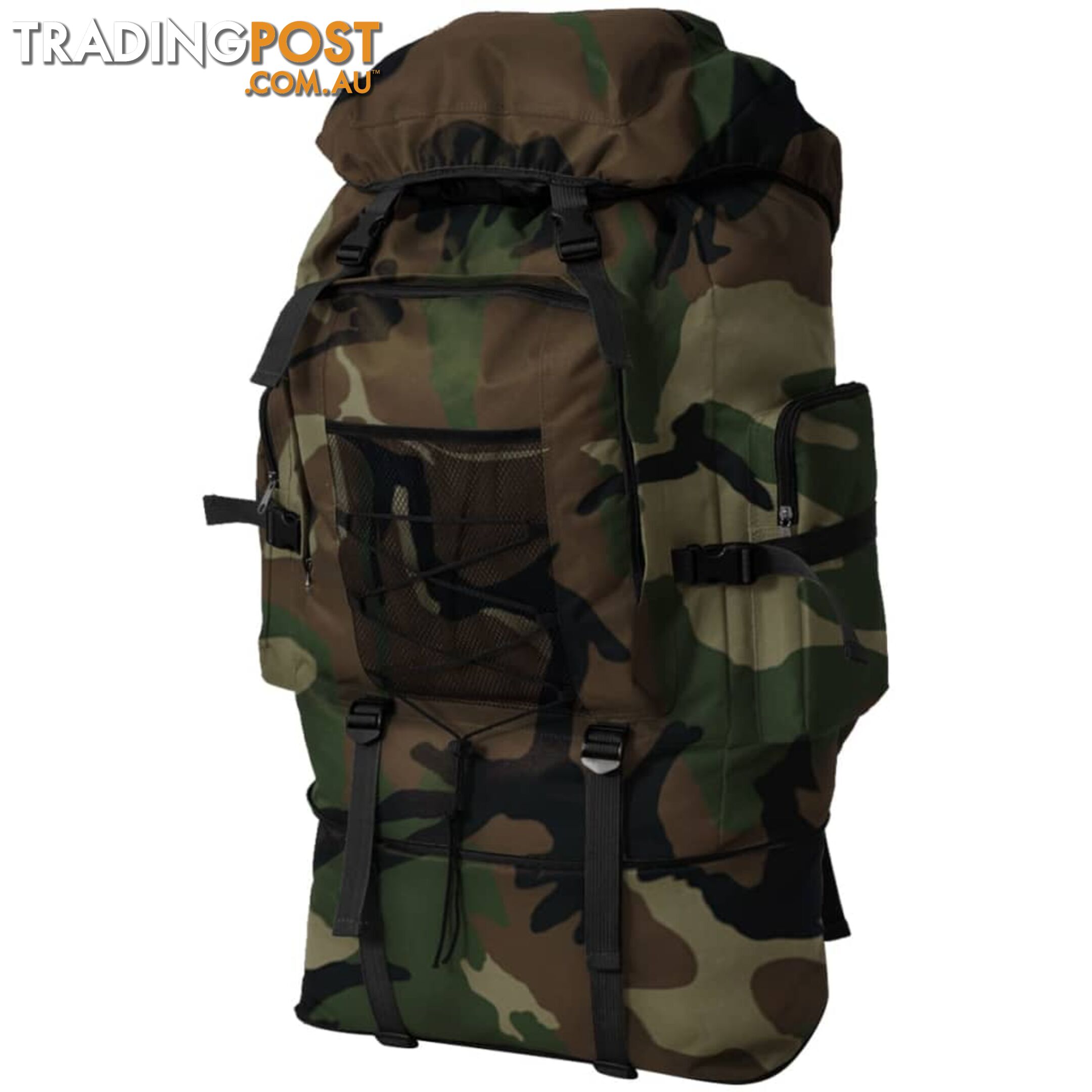 Army-Style Backpack XXL 100 L Camouflage - Unbranded - 9476062038915