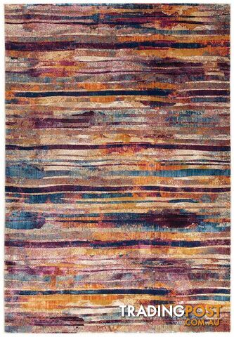 Dreamscape Strokes Modern Raspberry Rug - Unbranded - 8694561186871