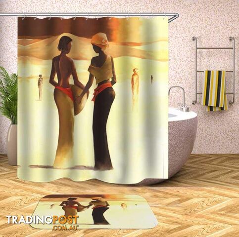 Art Painting African Women Shower Curtain - Curtain - 7427046143462