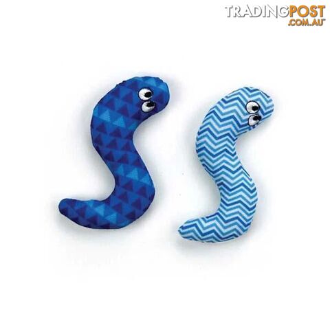 Catnip Cat Toy Surf Snake All For Paws Pet Blue - Cat Toys - 7427046182515