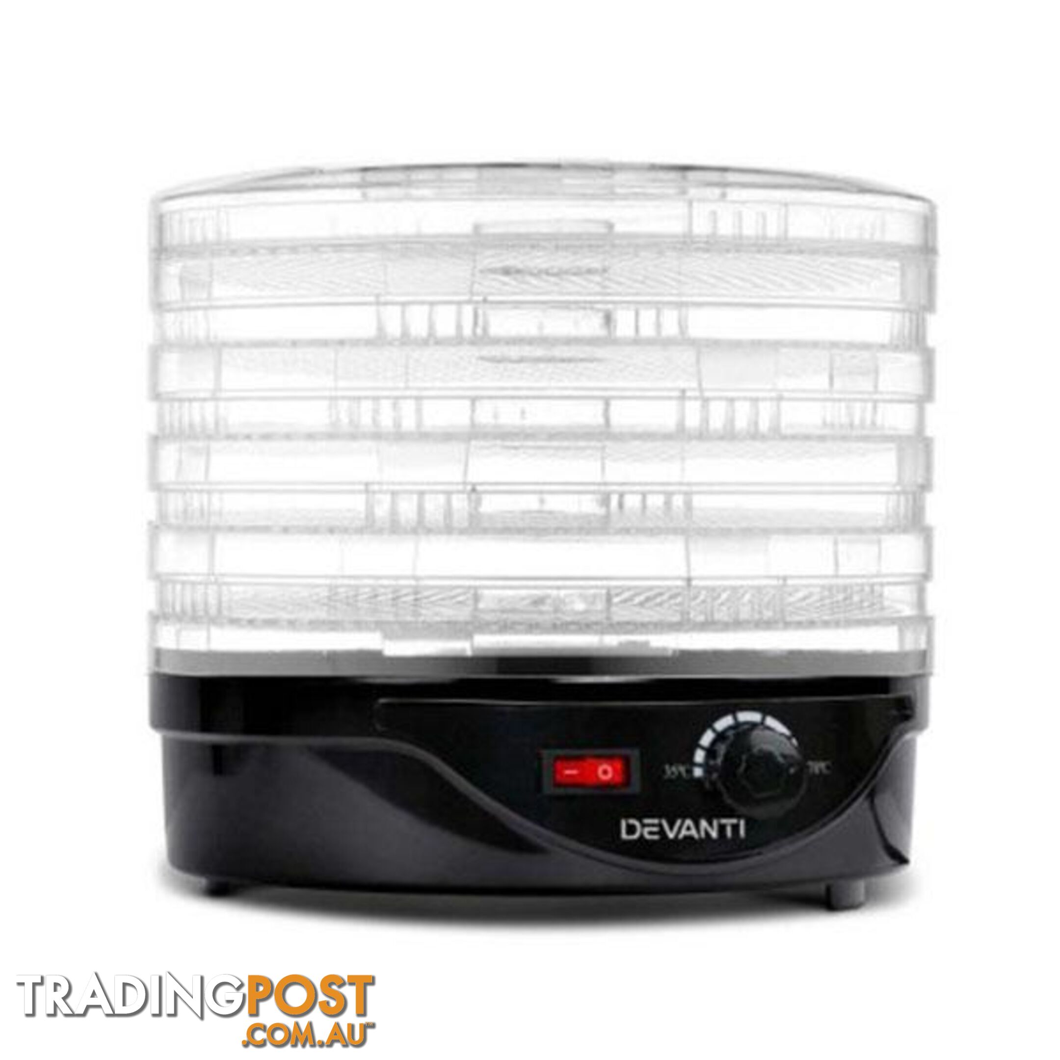 5 Tray Round Food Dehydrator - Devanti - 4344744417417