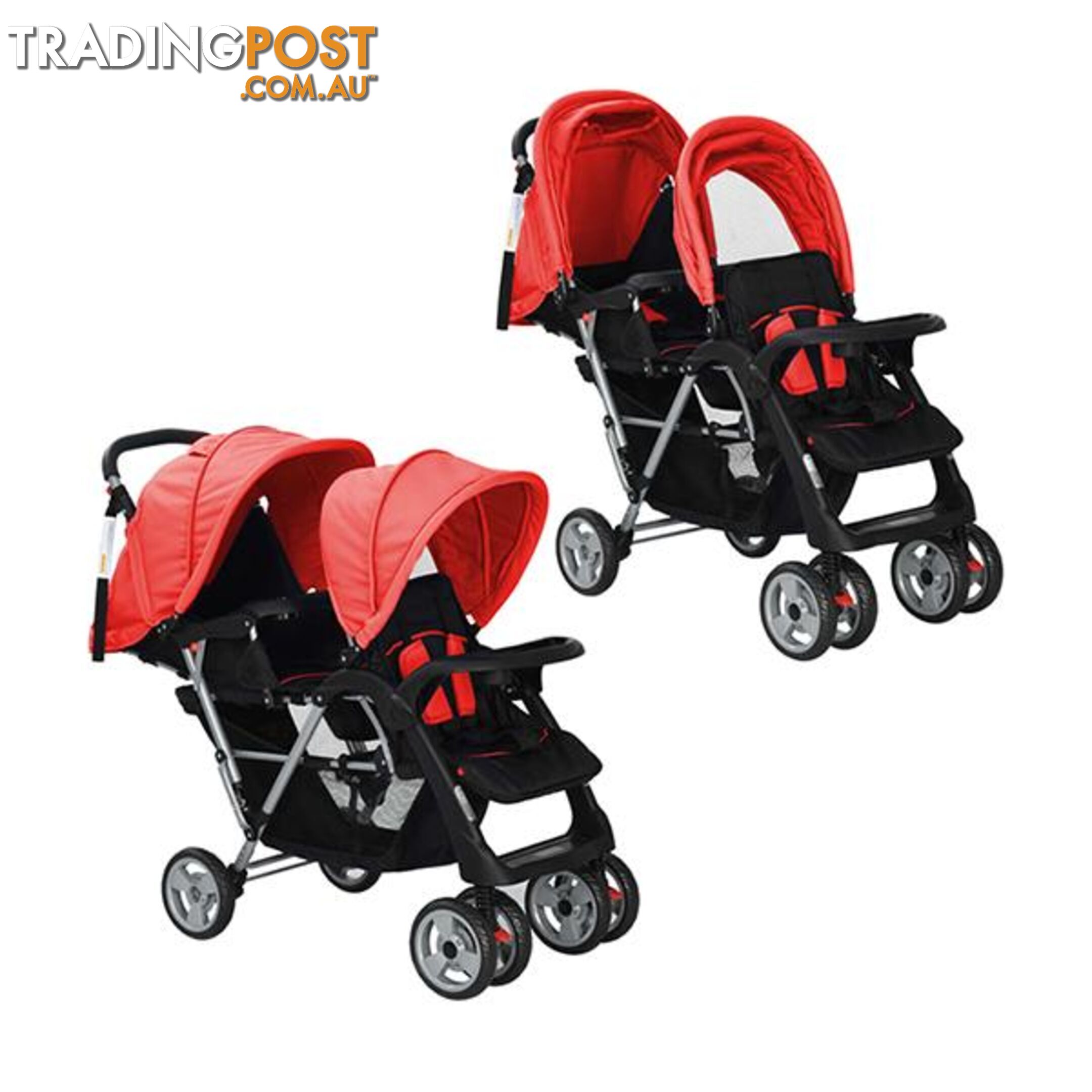 Tandem Stroller Steel - Stroller - 7427046256070