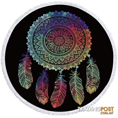 Oriental Dream Catcher Beach Towel - Towel - 7427046311755