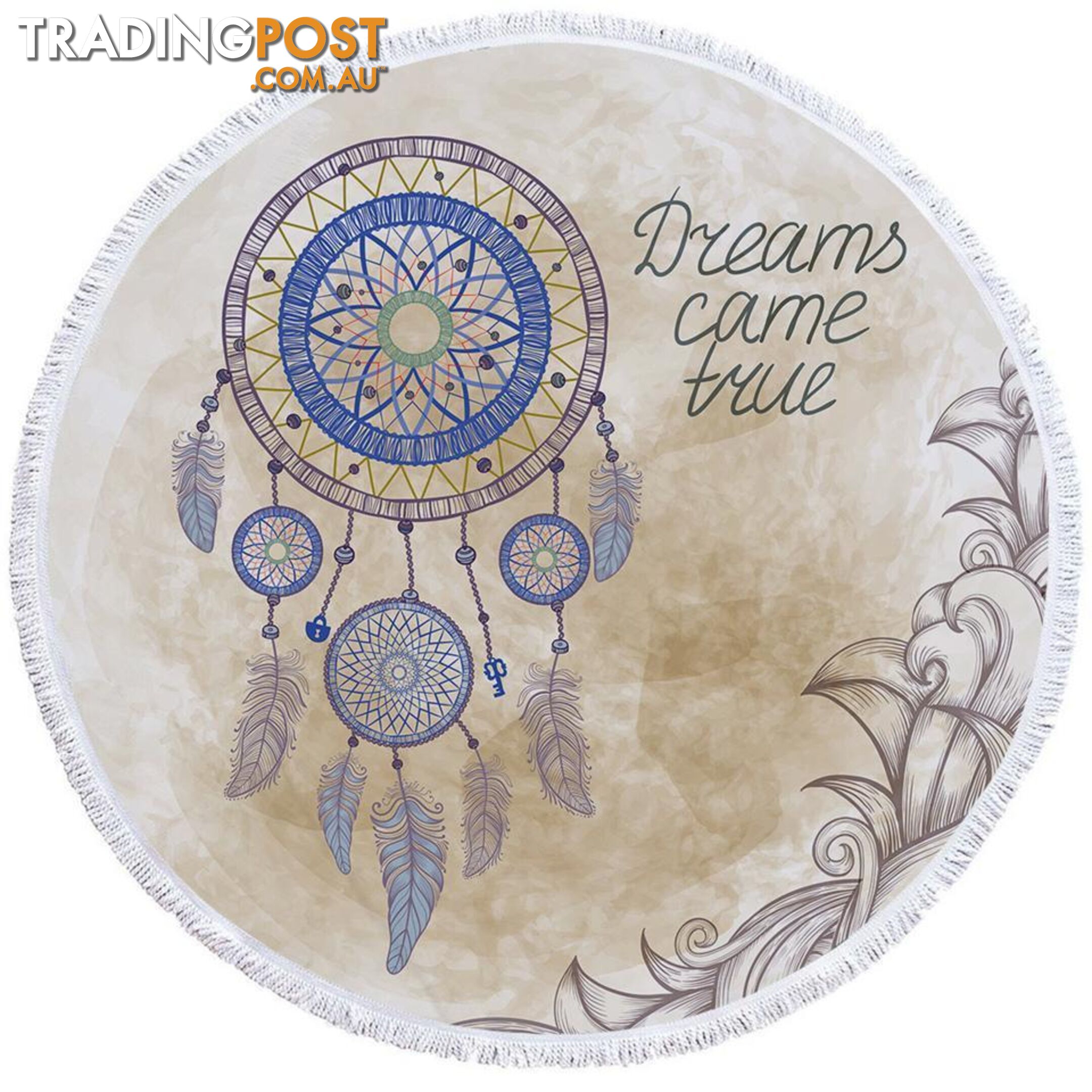 Inspirational Dream Catcher Beach Towel - Towel - 7427046321457