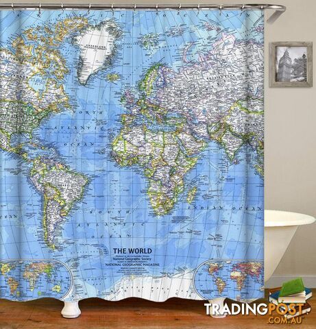 The World Shower Curtain - Curtain - 7427045974166