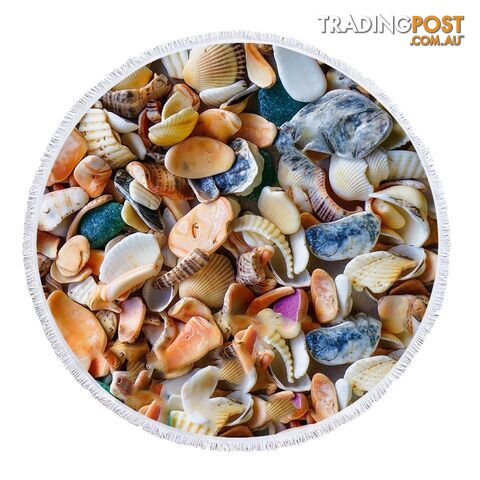 Seashells Beach Towel - Towel - 7427046344067