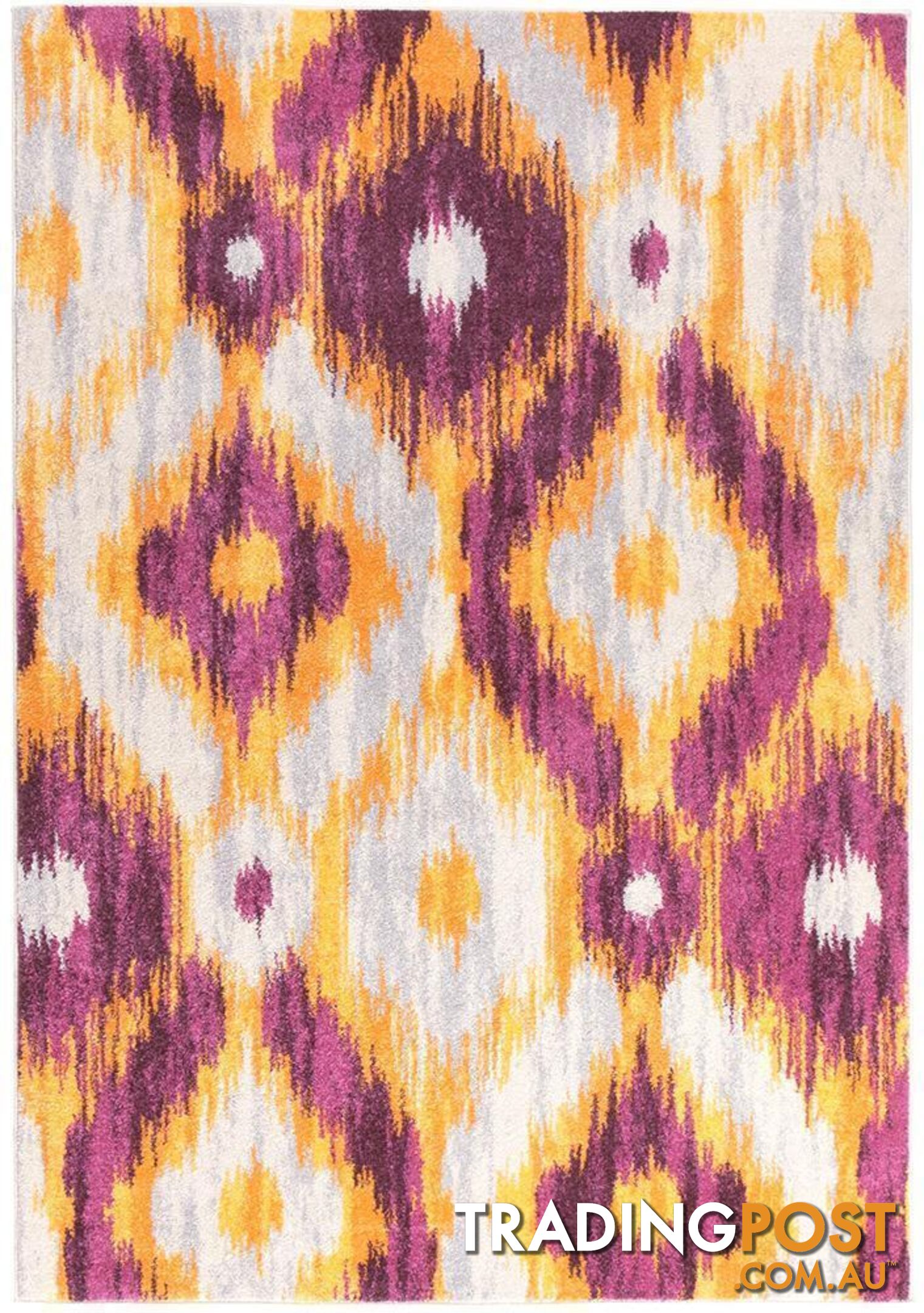 Dimensions Divinity Burst Aubergine Modern Rug - Unbranded - 9375321826051